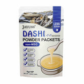 Jayuss Japanese Dashi Packet front view highlights natural ingredients for rich umami