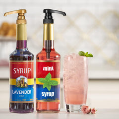 Jedrey pump on Jordans Skinny Syrups for cafe-style drinks.