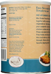 Jeff Nathan Creations gluten-free plain panko crumbs plated dish ready for serving.