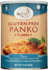 Jeff Nathan Creations panko plain gluten free packaging for gluten free cooking