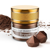 Jelife brown edible luster dust packaging shows premium vegan coloring for desserts