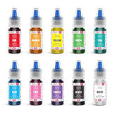 Jelife food coloring gel set bottles close-up showcases vibrant neon shades for cakes