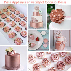 Jelife rose gold edible luster dust on fondant adds luxury finish