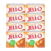 Jell-O Butterscotch pudding mix box front view, quick dessert base