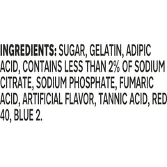 Jell-O Grape Gelatin stirred with hot water for smooth texture