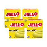 Jell-O Lemon Cook & Serve pudding pack ready for quick desserts