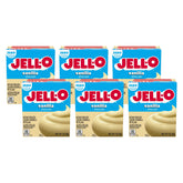 Jell-O Sugar-Free Vanilla Pudding six-pack box for quick treats