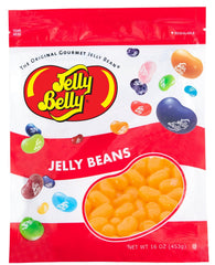 Jelly Belly cantaloupe jelly beans in a 1 lb bag for fresh fruity snacking.