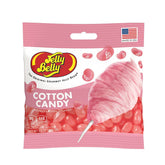 Jelly Belly Cotton Candy jelly beans in a 3.5 oz bag for on-the-go snacking.