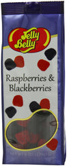 Jelly Belly Gift Bag with raspberry and blackberry candies showing soft centers and crunchy seeds, ideal for sharing