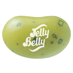 Front view of Jelly Belly Juicy Pear bag highlighting flavor