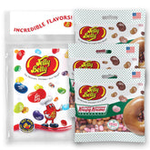 Jelly Belly Krispy Kreme jelly beans on grab-and-go packaging for quick snacking.