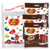 Jelly Belly Root Beer Jelly Beans close-up, ideal for on-the-go snacking.