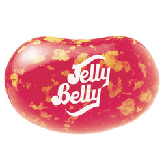 Jelly Belly Sizzling Cinnamon beans close-up highlighting fiery flavor and glossy texture.