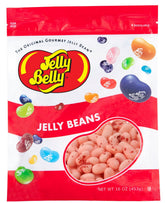 Jelly Belly Strawberry Cheesecake jelly beans in a resealable 1 lb bag for freshness.