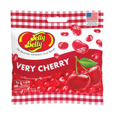 Jelly Belly Very Cherry jelly beans close-up showcasing vibrant color and true-to-life flavor for snacking