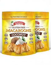 Jennies Coconut Macaroons 2-pack front view, a wholesome dairy-free and gluten-free snack
