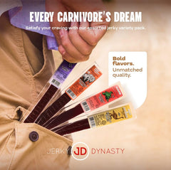 Jerky Dynasty Wild Boar BBQ Jerky Stick great for gatherings