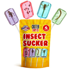 Jerky-n-Spice HotLix lollipop with scorpion, bold adventurous flavor