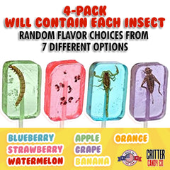 HotLix lollipop with worm, crunchy bite