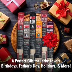 Individually wrapped snacks from Jerky Gift Basket stay fresh.