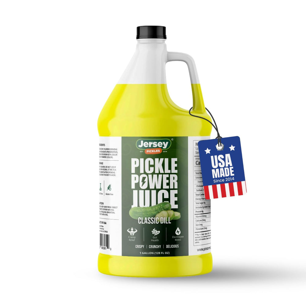 Jersey Pickles Pickle Power Juice Classic Dill bottle with bold dill flavor for hydration