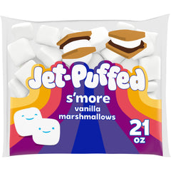 Jet-Puffed S'more Marshmallows bag front for camping and snacking