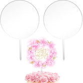 Jetec 2-piece 5-inch round acrylic cake topper blanks for personalized cakes