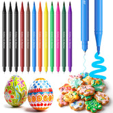 Jewem edible markers 12-pack in box set for creative cookie decorating.