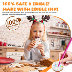 Jewem edible markers silver pen for bold frosting accents