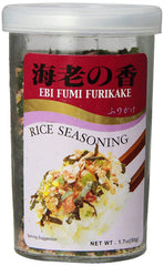 JFC Furikake Ebi Fumi 50g pack ready to season rice with savory shrimp flavor.