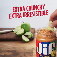 Jif Crunchy Peanut Butter sandwich stack with versatile spread for lunches