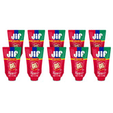 Jif Squeeze Creamy Peanut Butter 13 oz pouch ready for quick, mess-free snacks.