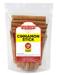 Jimidar SHUDH cinnamon sticks 100g pack, premium spice for baking and beverages.