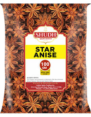 Jimidar Shudh Star Anise whole pod on wooden board with premium aroma