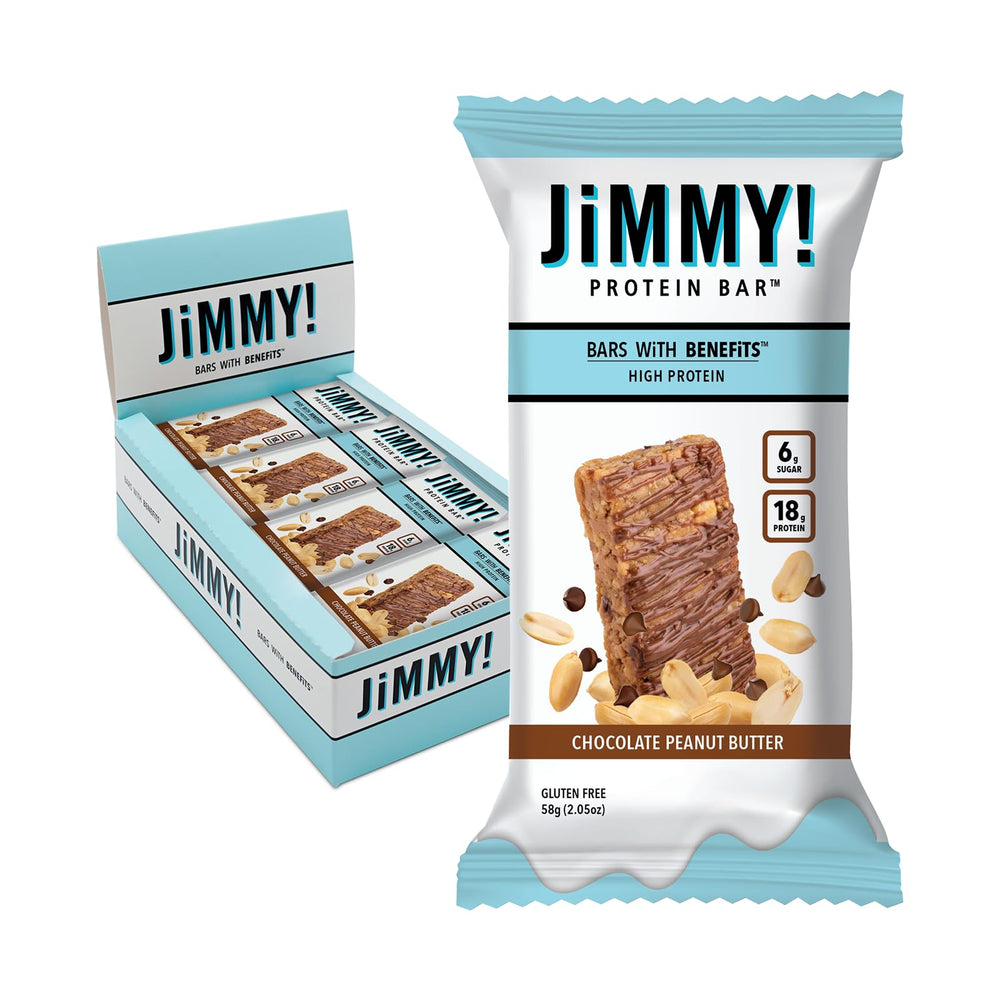 Jimmy's Bar chocolate peanut butter crunch close-up showing crispy texture and flavor