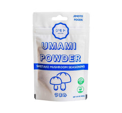 Jimoto Foods Umami Powder with shiitake boosts soups and sauces with depth.
