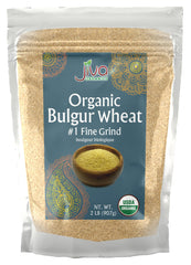 Jiva Organics bulgur wheat fine #1 being poured for quick meals