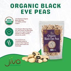 Jiva Organics cowpeas dry beans, versatile for Southern-style dishes.