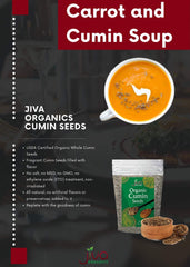 Cumin seeds from Jiva Organics displayed on a spice rack for easy access.