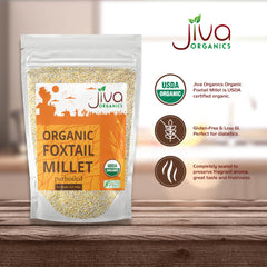 Jiva Organics label close-up with organic certification and ethical sourcing