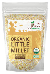 Jiva Organics Little Millet pack front, gluten-free and organic.