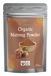 Jiva Organics nutmeg powder in Sri Lanka packaging highlighting purity for baking