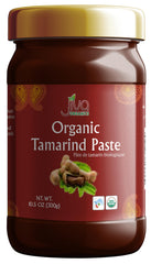 Jiva Organics Tamarind paste bottle front, ideal for chutneys and tangy sauces.