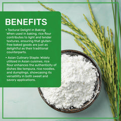 Gluten-free baking with Jiva Organics white rice flour in recipes
