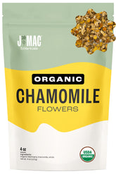 J Mac Botanicals organic chamomile flowers loose leaves for fragrant tea infusion