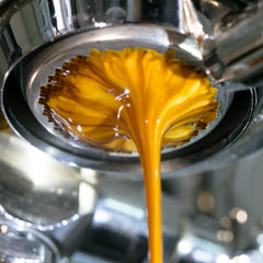 Jo Coffee JO ESPRESSO rich crema visible in espresso shot