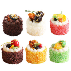 Joeabor fake cupcakes with powder tops for vibrant display in stores or homes