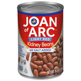 Joan of Arc light red kidney beans in a can for convenient meals.