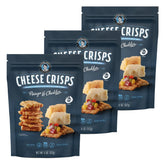 John Wm Macy's Asiago and Cheddar CheeseCrisps bites deliver crisp, flavorful snack.
